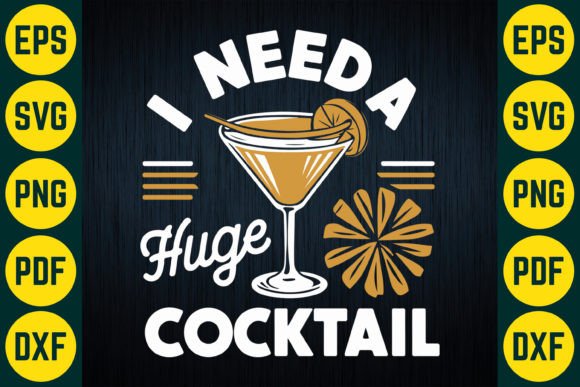 Cocktail-themed birthday SVG design for Cricut