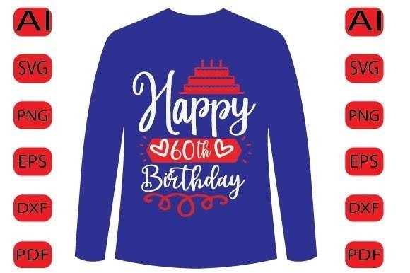 Stylish birthday SVG for women turning 60, ideal for Cricut