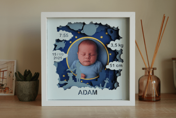 Preview of little prince newborn stats SVG