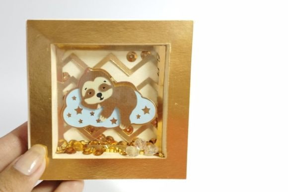 Preview of mini sloth baby boy SVG