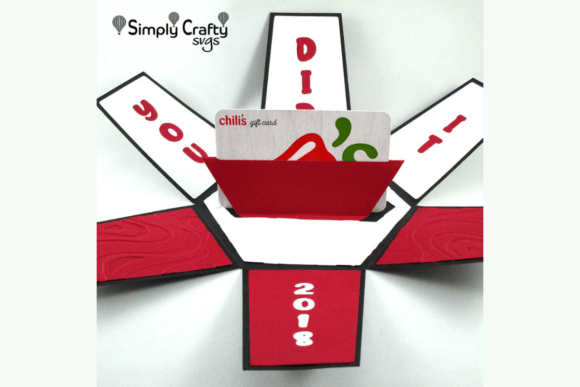 Preview of graduation explosion box SVG design
