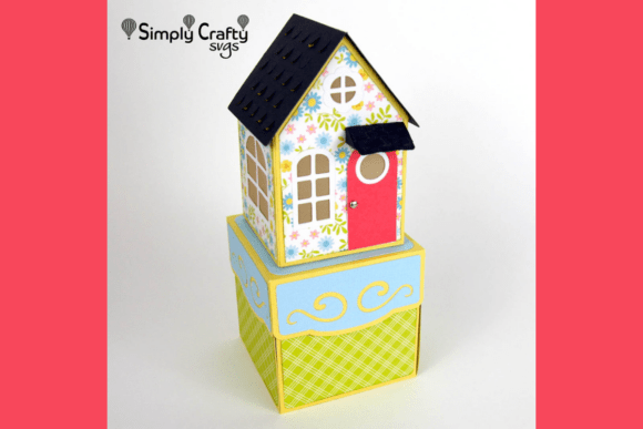 Spring-themed explosion box SVG for Cricut
