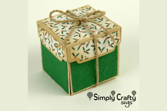 Exploding gift box SVG template for Cricut, ideal for personalized gift packaging