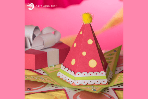 Exploding gift box SVG template for Cricut projects